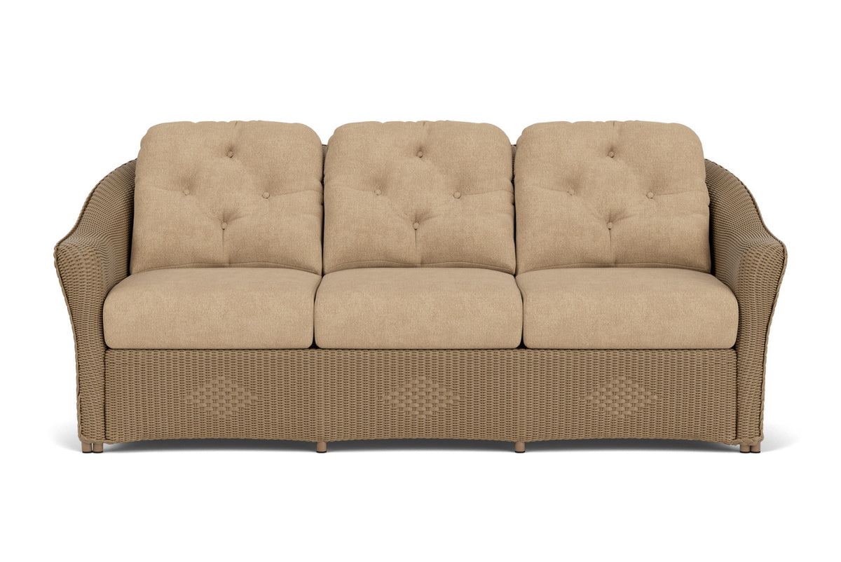 Lloyd Flanders Reflections Sofa in Fawn with Hayden Sand fabric