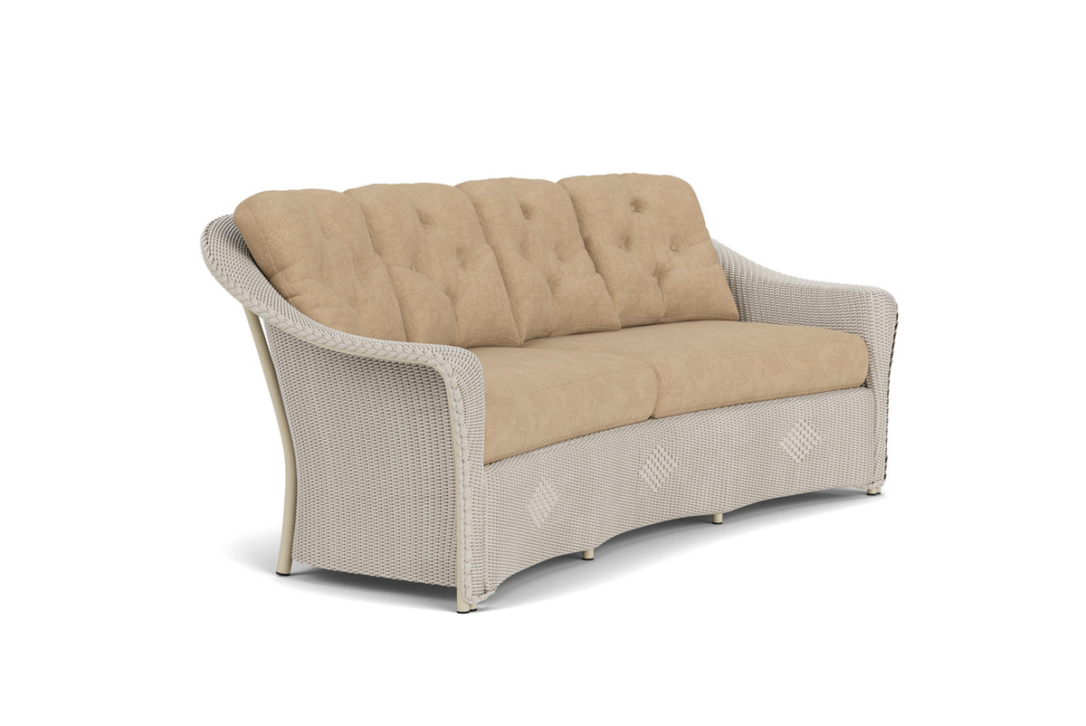 Lloyd Flanders Reflections Crescent Sofa in Linen with Hayden Sand fabric, view 3