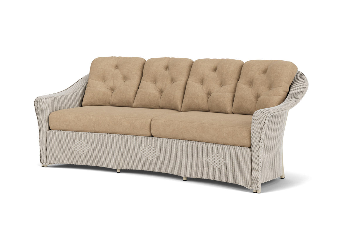 Lloyd Flanders Reflections Crescent Sofa in Linen with Hayden Sand fabric, view 10