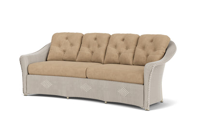 Lloyd Flanders Reflections Crescent Sofa in Linen with Hayden Sand fabric, view 10