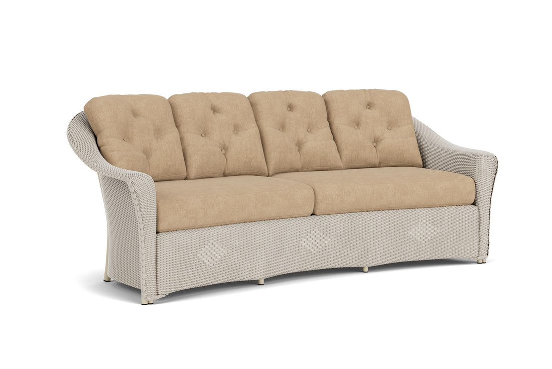 Lloyd Flanders Reflections Crescent Sofa in Linen with Hayden Sand fabric, view 2