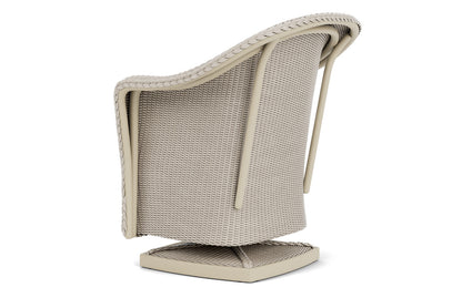 Lloyd Flanders Reflections Swivel Rocker Dining Armchair in Linen with Hayden Sand fabric, view 8