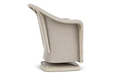 Lloyd Flanders Reflections Swivel Rocker Dining Armchair in Linen with Hayden Sand fabric, view 5