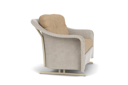 Lloyd Flanders Reflections Loveseat Glider in Linen with Hayden Sand fabric, view 4