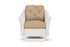 Lloyd Flanders Reflections Swivel Rocker Lounge Chair in White with Hayden Sand fabric