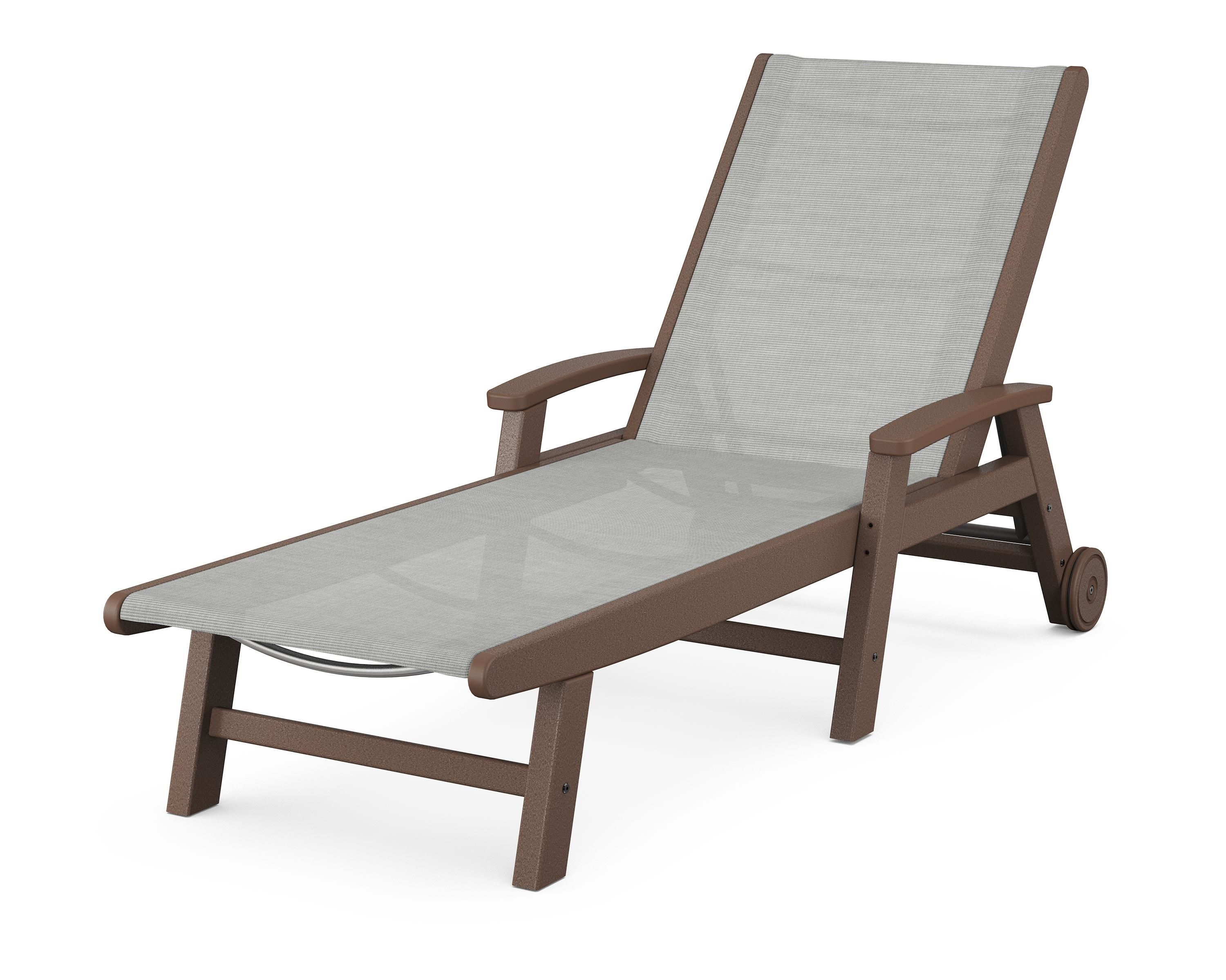 POLYWOOD Coastal Chaise with Wheels