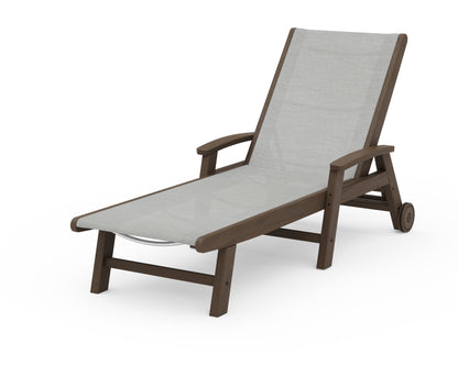 POLYWOOD Coastal Chaise with Wheels
