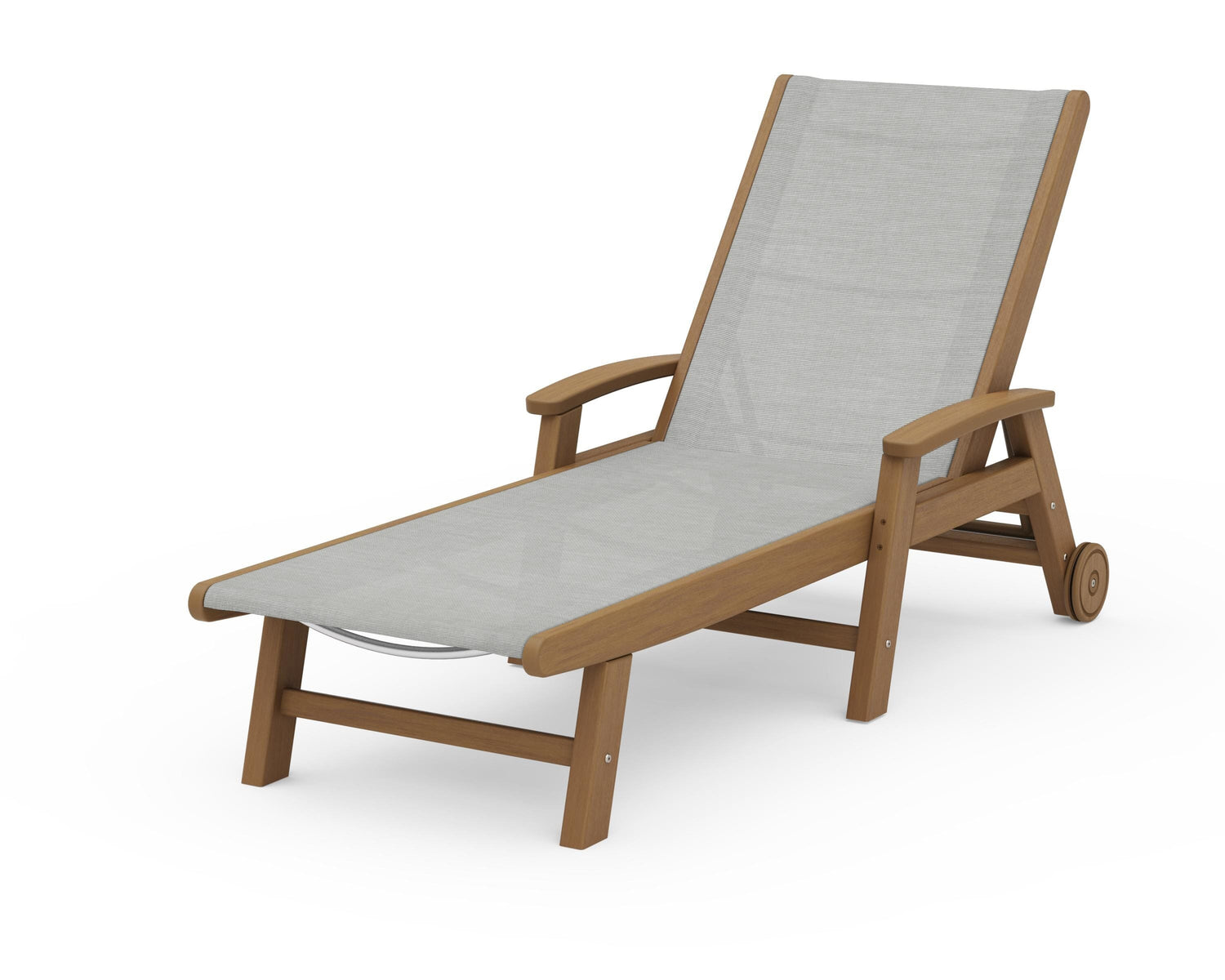 POLYWOOD Coastal Chaise with Wheels