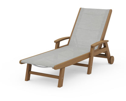 POLYWOOD Coastal Chaise with Wheels