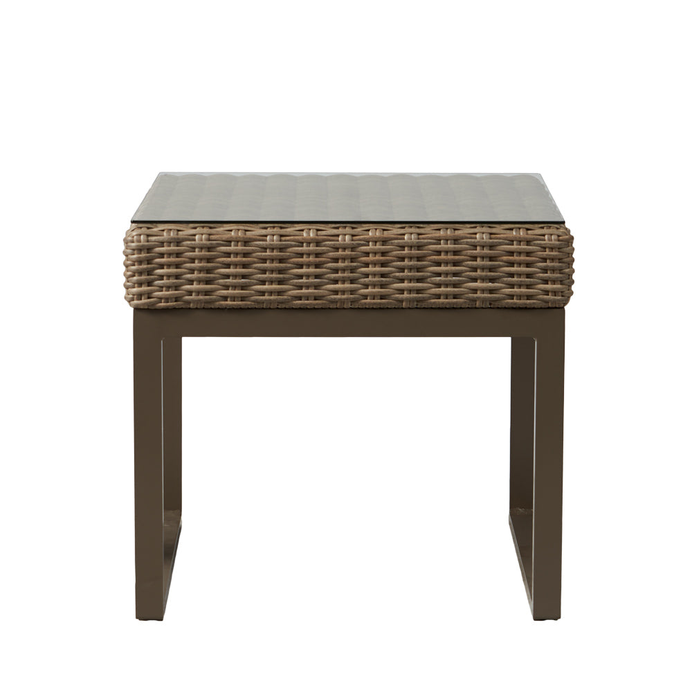 Lloyd Flanders Milan 25" Square End Table, lifestyle photo 5