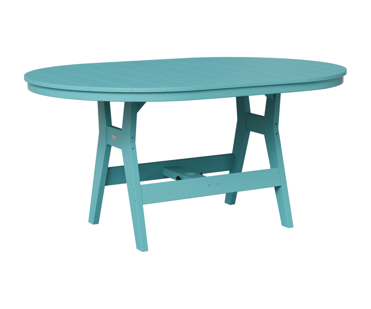 Berlin Gardens Harbor 44" x 64" Oblong Table in Aruba Blue