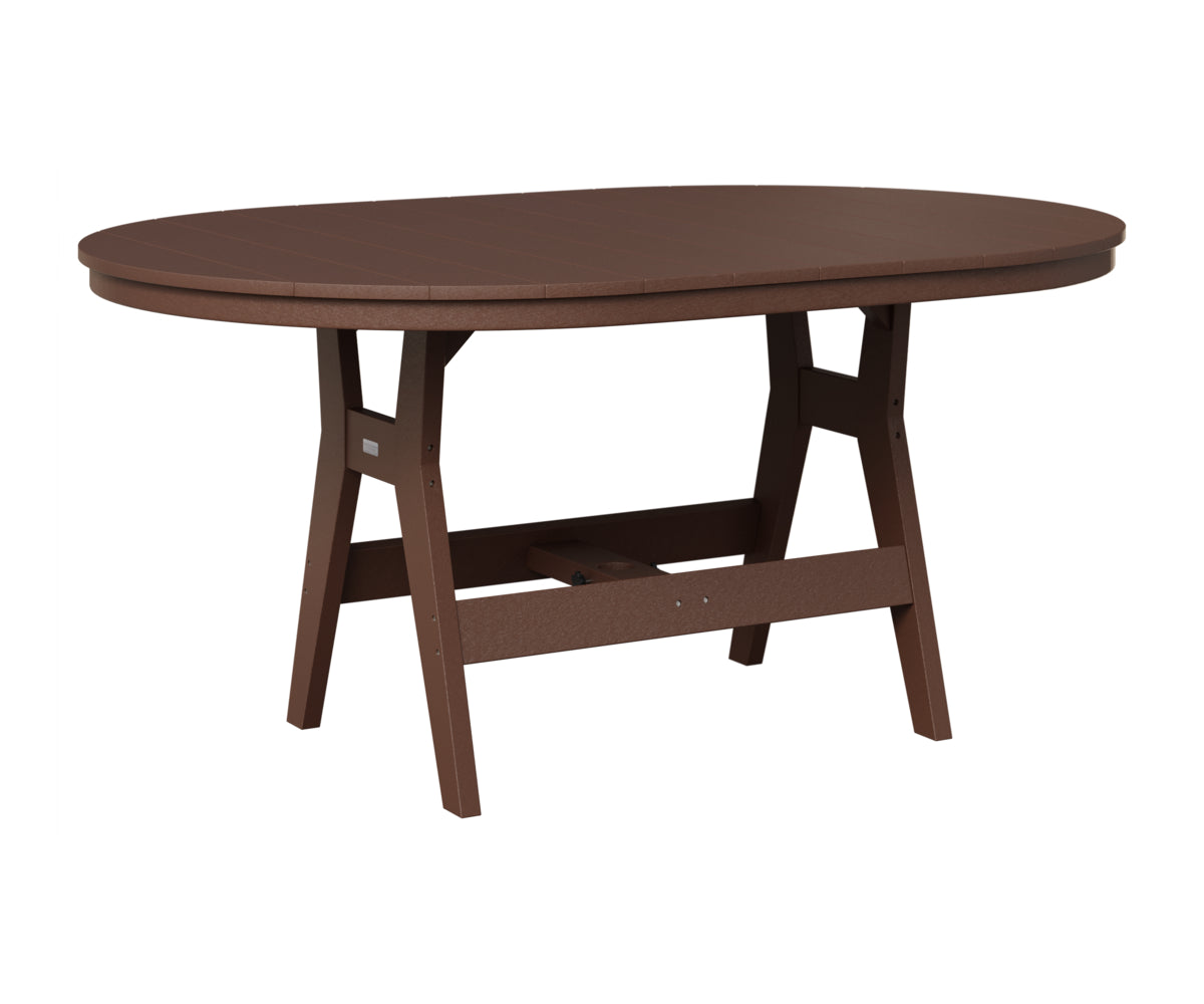 Berlin Gardens Harbor 44" x 64" Oblong Table in Chocolate Brown