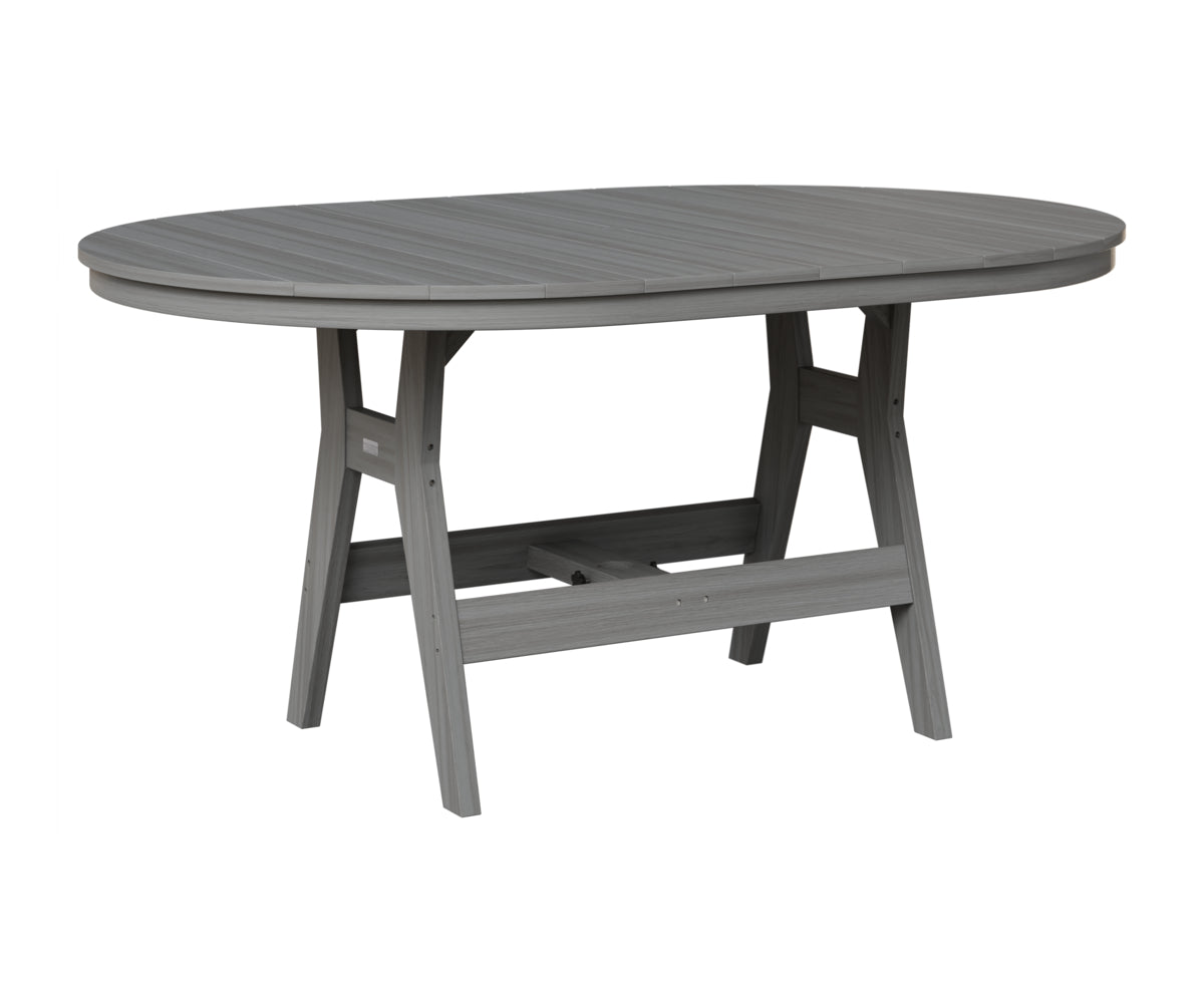 Berlin Gardens Harbor 44" x 64" Oblong Table in Driftwood Gray