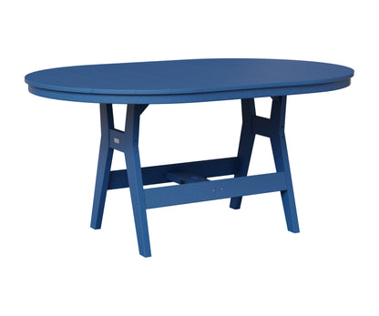 Berlin Gardens Harbor 44" x 64" Oblong Table in Pacific Blue