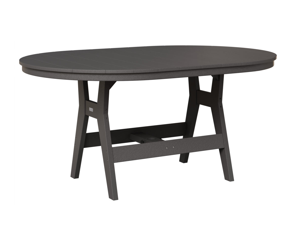 Berlin Gardens Harbor 44" x 64" Oblong Table in Smoke Gray