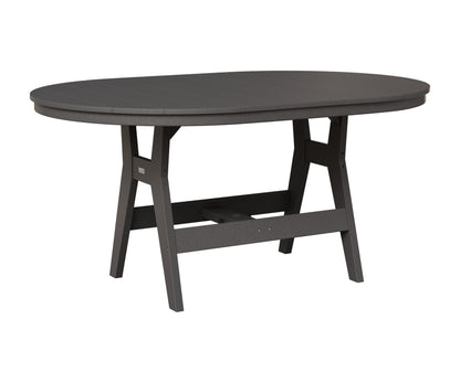 Berlin Gardens Harbor 44" x 64" Oblong Table in Smoke Gray
