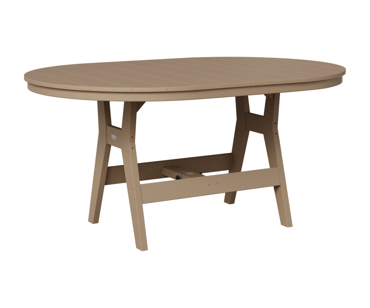 Berlin Gardens Harbor 44" x 64" Oblong Table in Weatherwood