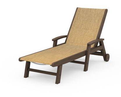 POLYWOOD Coastal Chaise with Wheels