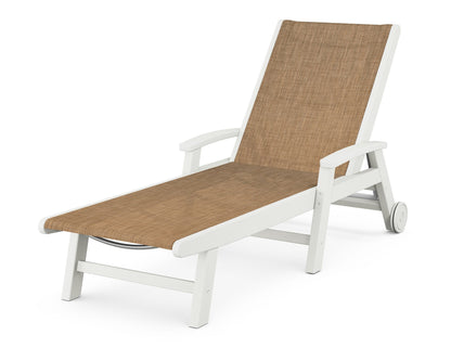 POLYWOOD Coastal Chaise with Wheels