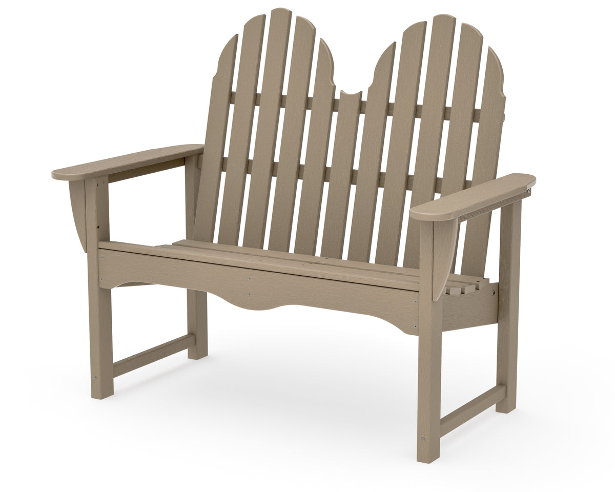 POLYWOOD Classic Adirondack 48" Bench in Vintage Sahara
