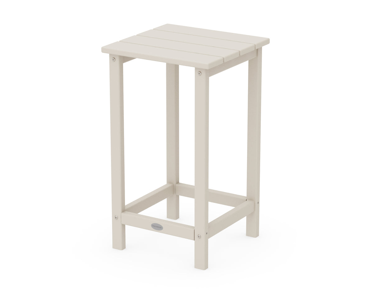 POLYWOOD Long Island 26" Counter Side Table in Sand