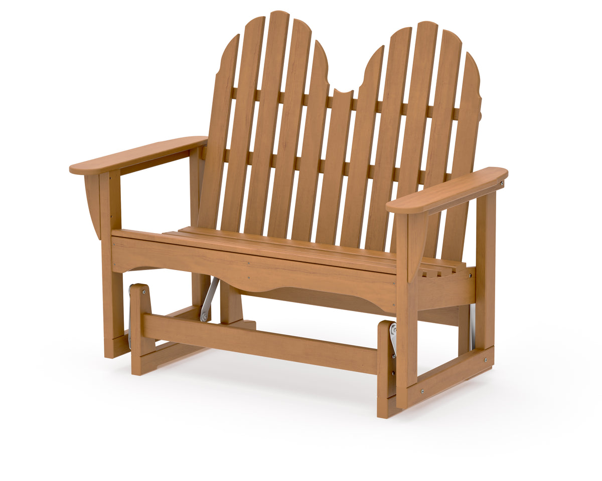 POLYWOOD Classic Adirondack 48" Glider in Natural