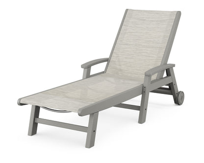 POLYWOOD Coastal Chaise with Wheels