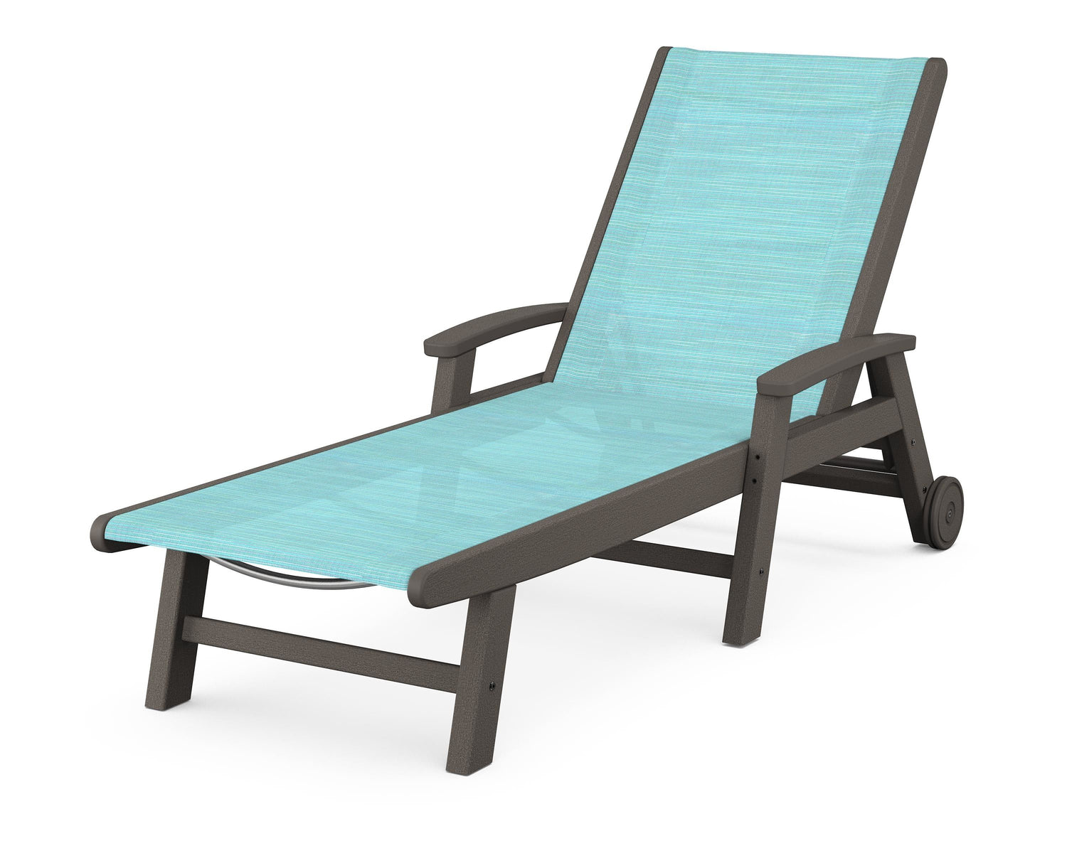 POLYWOOD Coastal Chaise with Wheels