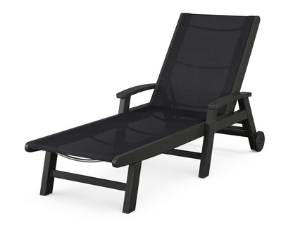 POLYWOOD Coastal Chaise with Wheels