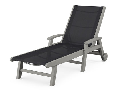POLYWOOD Coastal Chaise with Wheels