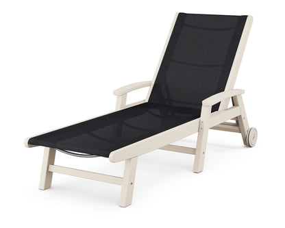 POLYWOOD Coastal Chaise with Wheels