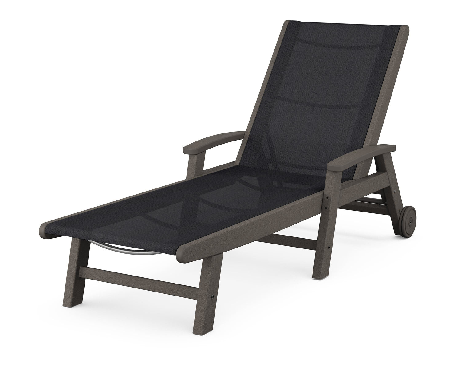 POLYWOOD Coastal Chaise with Wheels