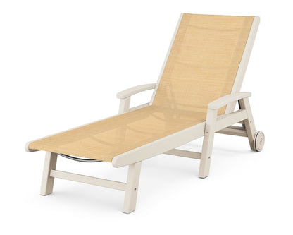 POLYWOOD Coastal Chaise with Wheels