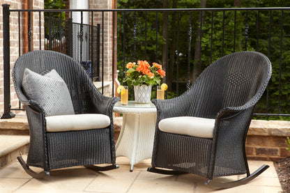 Lloyd Flanders Lloyd Loom High Back Porch Rocker – 2x2 Weave, lifestyle photo 3