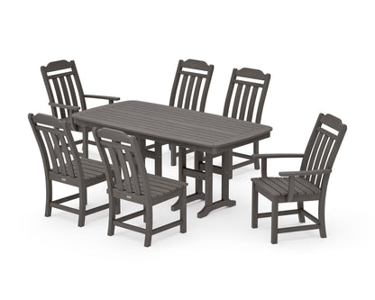 POLYWOOD Cottage 7-Piece Dining Set in Driftwood