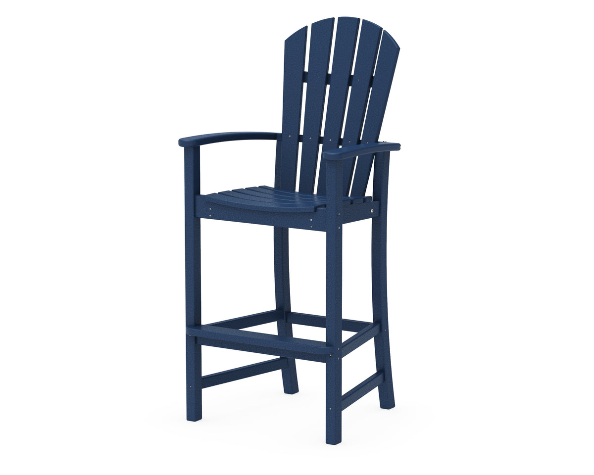 POLYWOOD Palm Coast Bar Chair in Navy