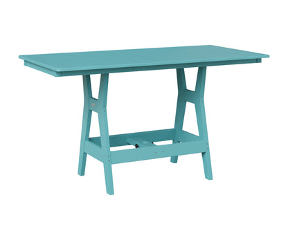 Berlin Gardens Harbor 33" x 66" Rectangular Table in Aruba Blue