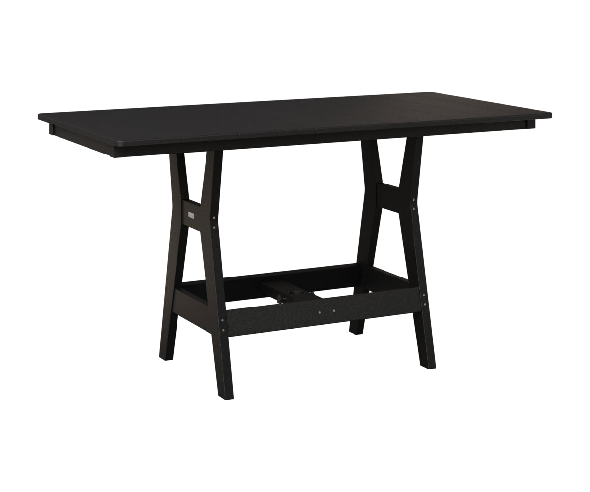 Berlin Gardens Harbor 33" x 66" Rectangular Table in Black