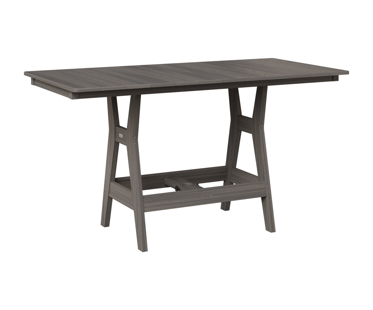 Berlin Gardens Harbor 33" x 66" Rectangular Table in Coastal Gray