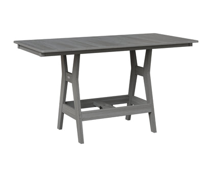 Berlin Gardens Harbor 33" x 66" Rectangular Table in Driftwood Gray