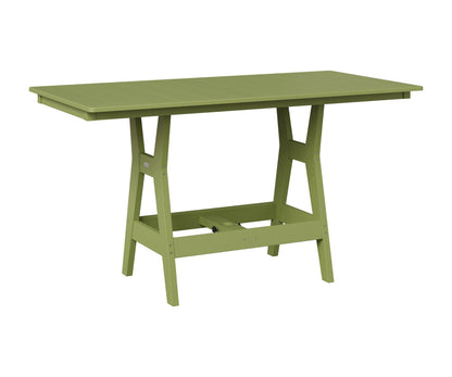 Berlin Gardens Harbor 33" x 66" Rectangular Table in Kiwi Green