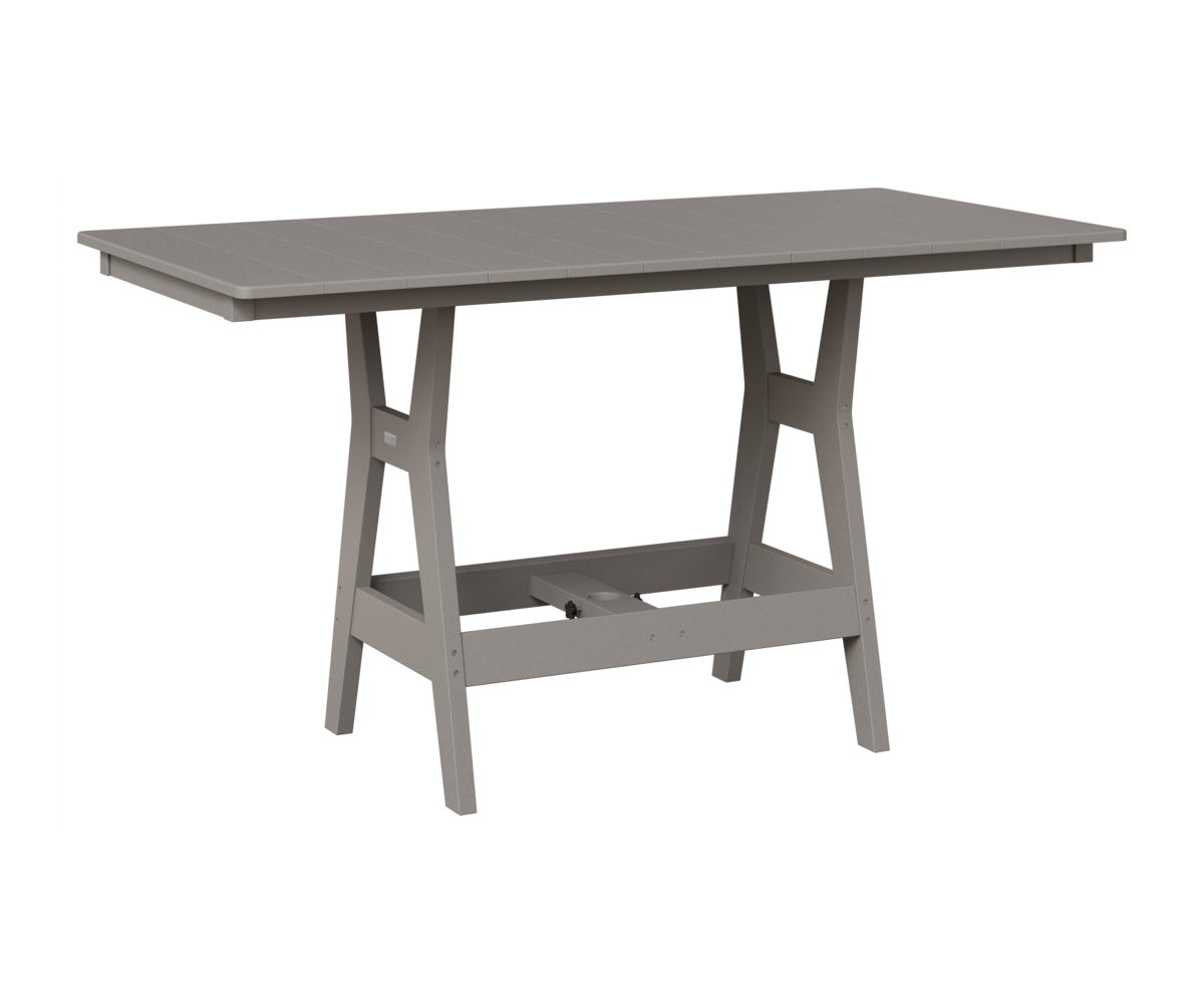 Berlin Gardens Harbor 33" x 66" Rectangular Table in Light Gray