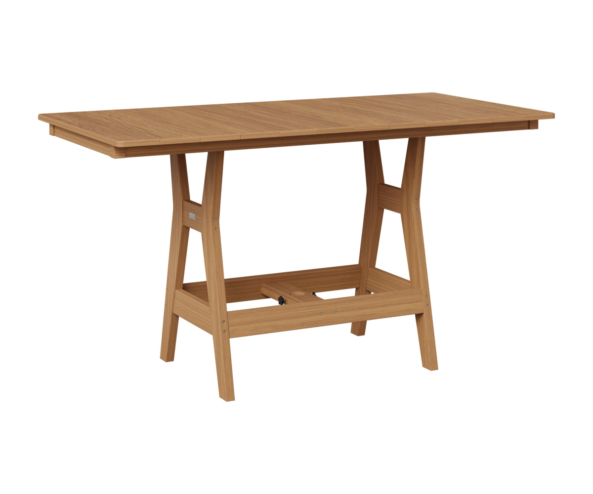 Berlin Gardens Harbor 33" x 66" Rectangular Table in Natural Teak