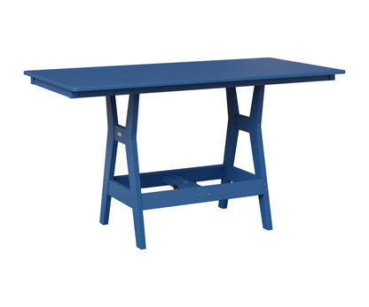 Berlin Gardens Harbor 33" x 66" Rectangular Table in Pacific Blue
