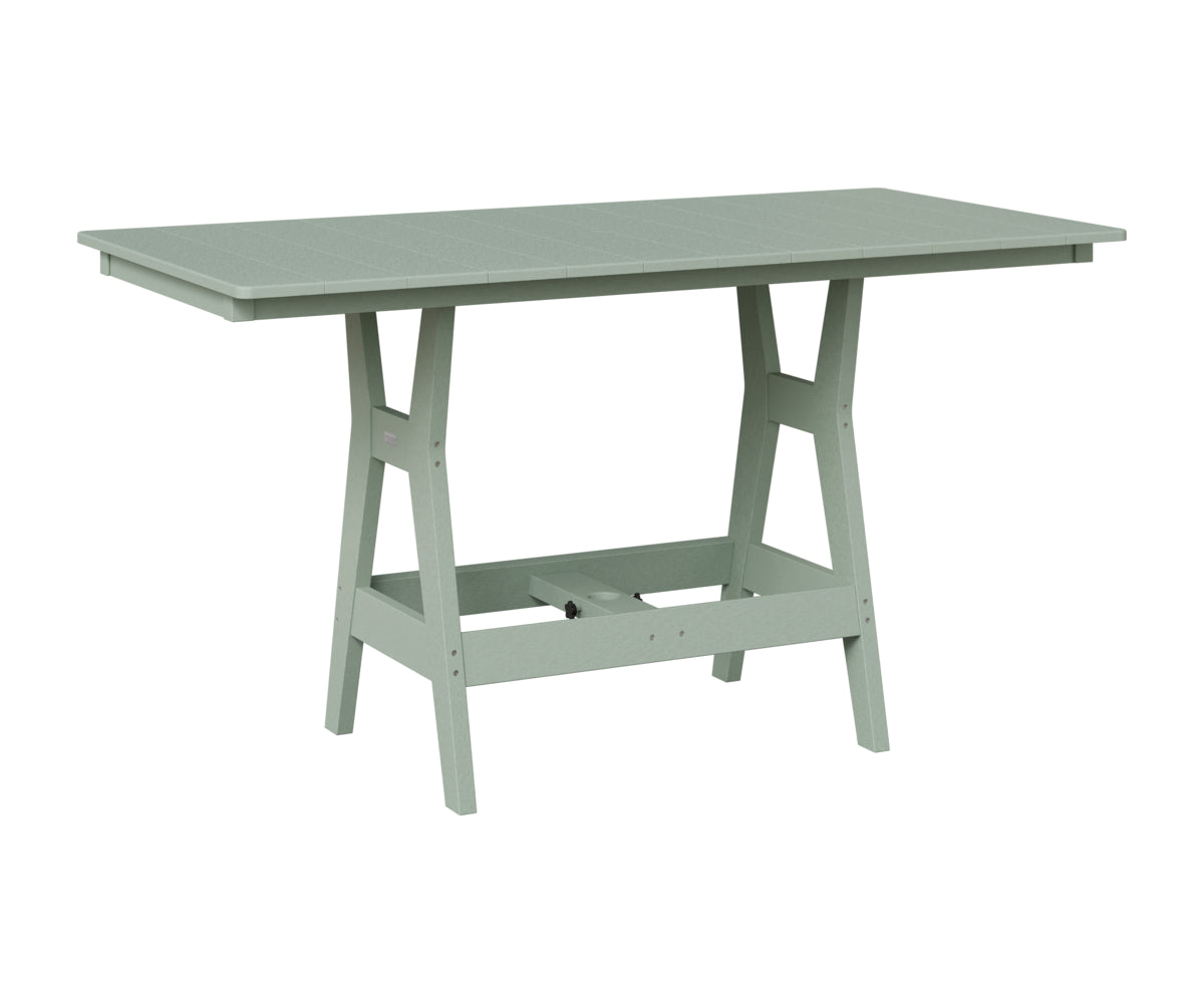 Berlin Gardens Harbor 33" x 66" Rectangular Table in Sea Foam
