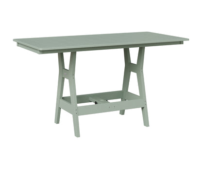 Berlin Gardens Harbor 33" x 66" Rectangular Table in Sea Foam