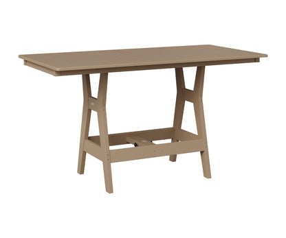 Berlin Gardens Harbor 33" x 66" Rectangular Table in Weatherwood