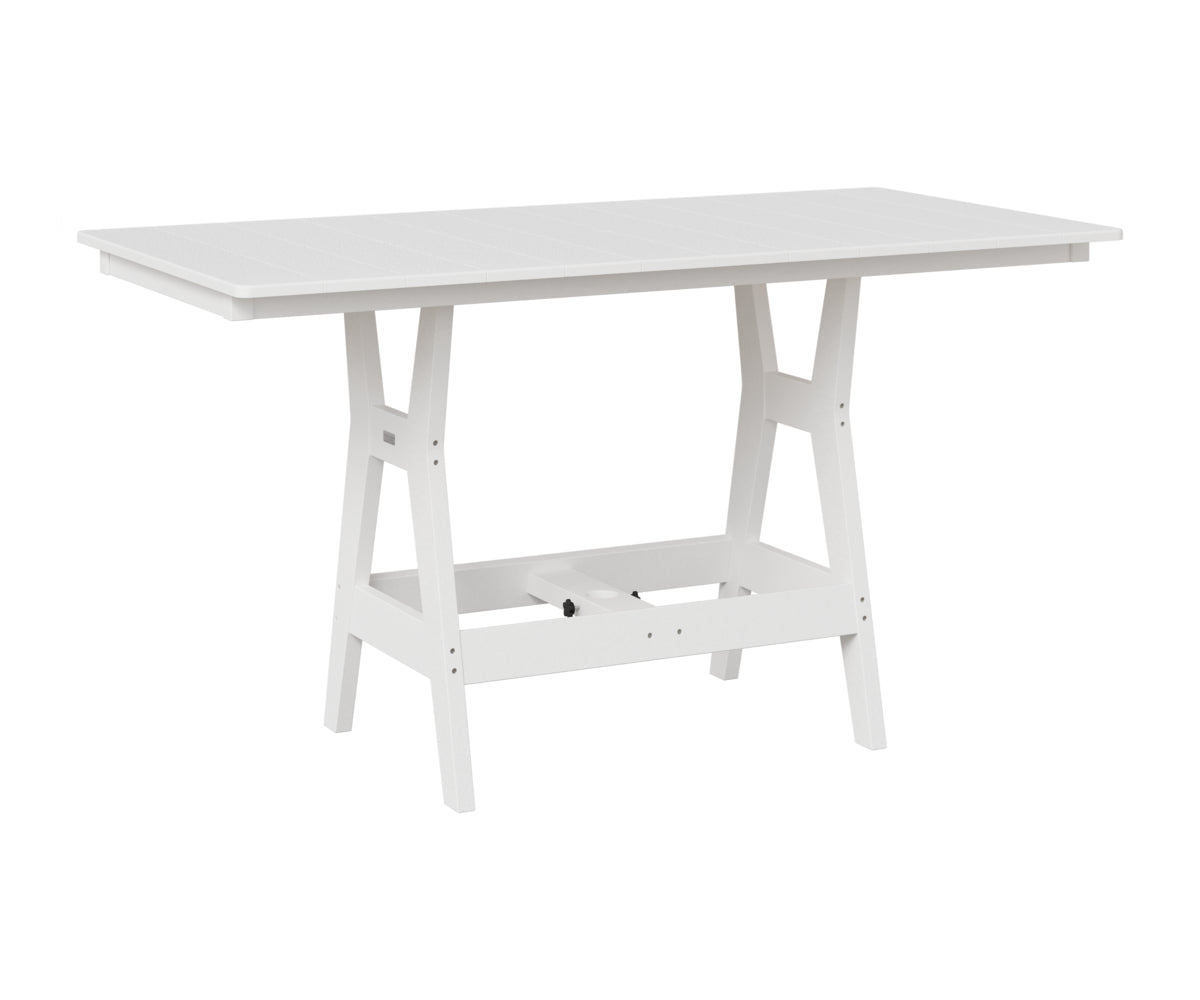 Berlin Gardens Harbor 33" x 66" Rectangular Table in White