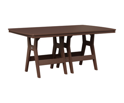 Berlin Gardens Harbor 44" x 72" Rectangular Table in Chocolate Brown