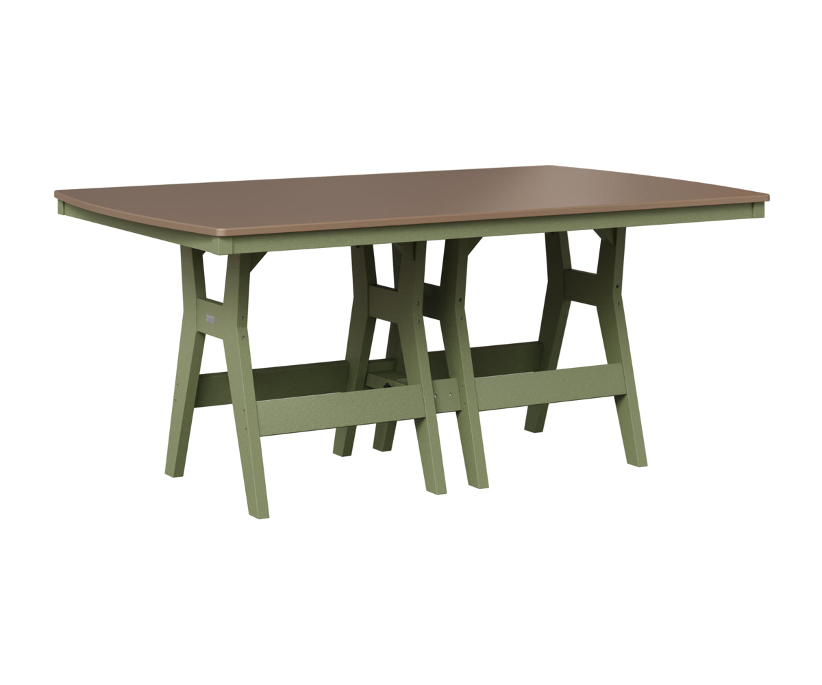 Berlin Gardens Harbor 44" x 72" Rectangular Table in Sage, Hammered Bronze top